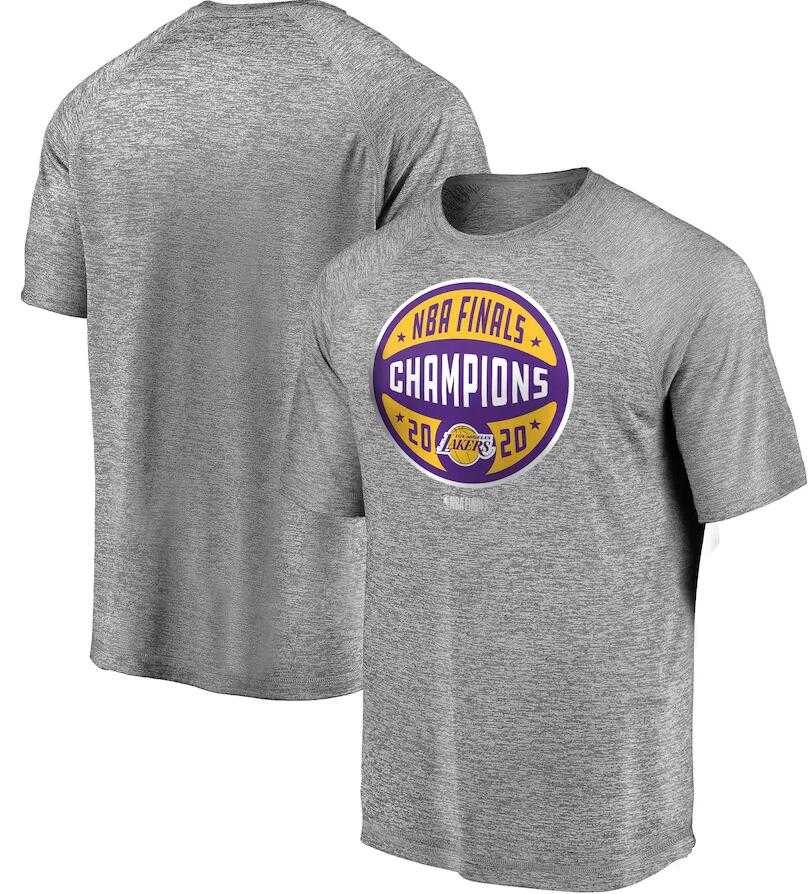 Men's Los Angeles Lakers Gray 2020 NBA Finals Champions Jumper T-Shirt,We sell and wholesale Men's Los Angeles Lakers Gray 2020 NBA Finals Champions Jumper T-Shirt on line form chian!